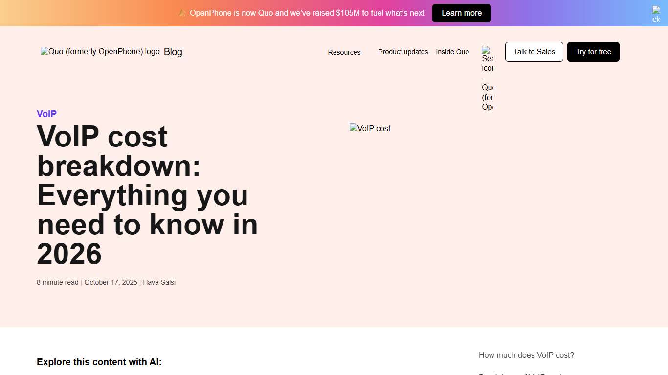 VoIP Cost Breakdown: Everything You Need To Know in 2026 Quo (formerly OpenPhone)