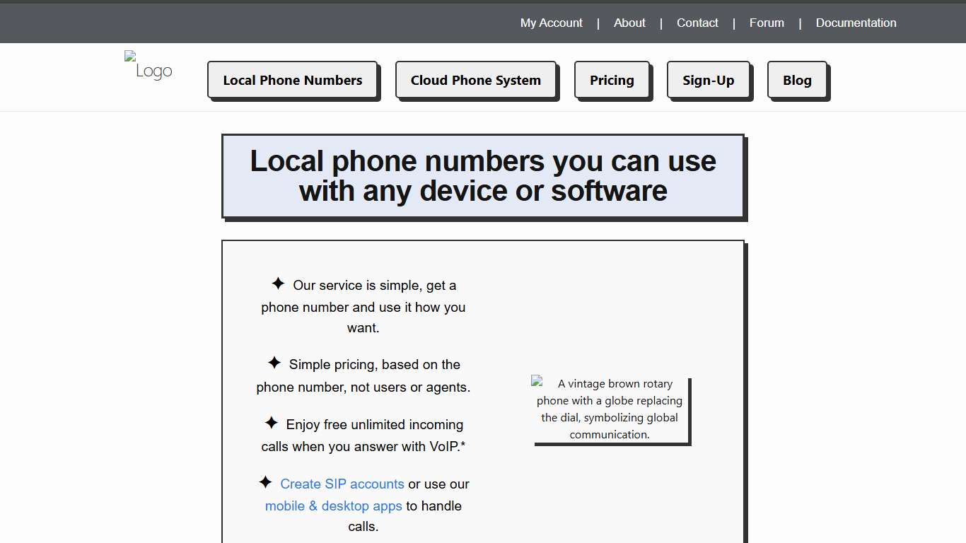 Local phone numbers you can use with any device or software FlyNumber